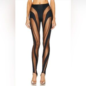 Mugler spiral leggings - NWT